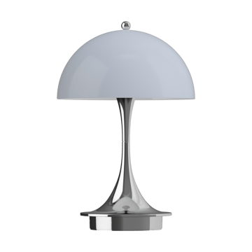 Panthella 160 Portable v3 bordslampa - Chrome opal grey - Louis Poulsen