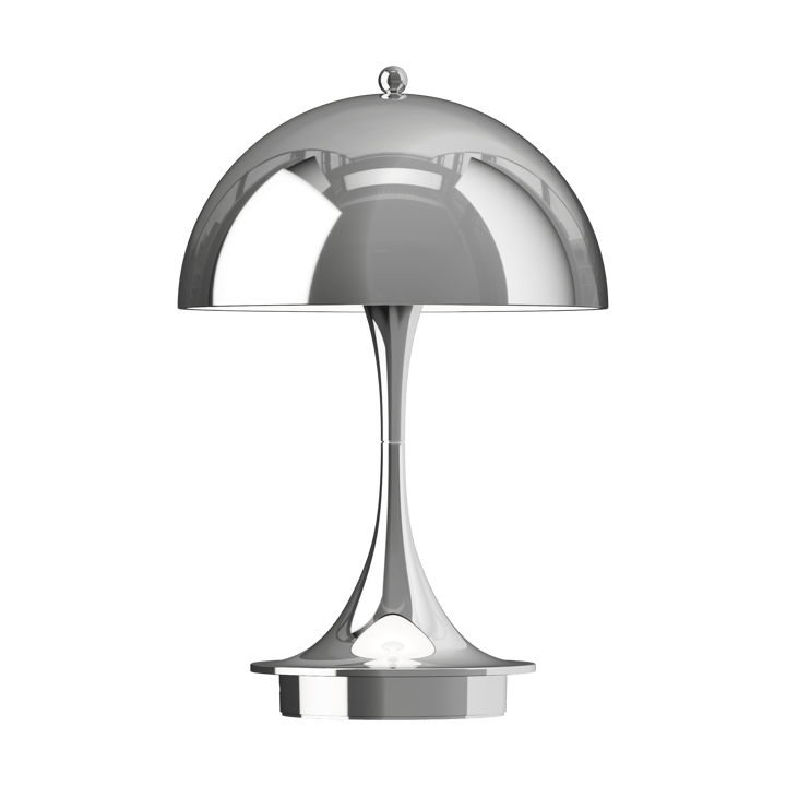 Panthella 160 Portable v3 bordslampa - High lustre chrome plated - Louis Poulsen