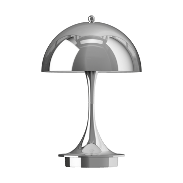 Panthella 160 Portable v3 bordslampa - High lustre chrome plated - Louis Poulsen