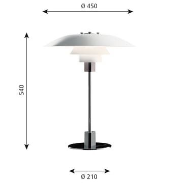 PH 4/3 bordslampa - Vit - Louis Poulsen