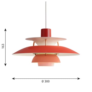 PH 5 MINI pendel - Röd - Louis Poulsen