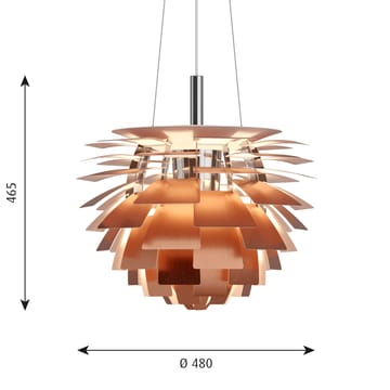 PH Artichoke pendel Ø48 cm - Koppar - Louis Poulsen