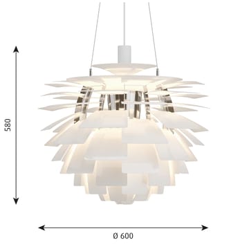 PH Artichoke pendel Ø60 cm - Vit - Louis Poulsen