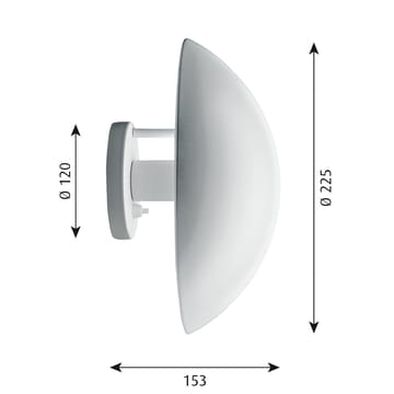 PH Hat vägglampa Ø22,5 cm - Vit - Louis Poulsen