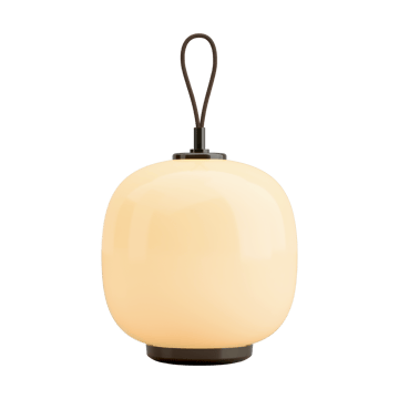 VL45 Radiohus portabel lampa Ø17,5 cm - Brass-pale yellow glass - Louis Poulsen