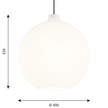 Wohlert pendel Ø40 cm - Vitt opalglas - Louis Poulsen