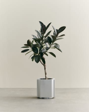 Funki kruka M 40 cm - Brushed Aluminium - Louise Roe