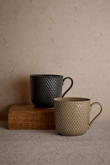 Rhombe Earth mugg 39 cl - Slate - Lyngby Porcelæn