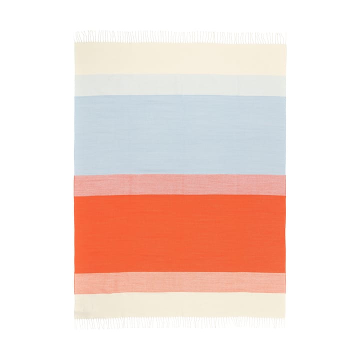 Hennika filt 120x180 cm - Orange-white-Light blue - Marimekko