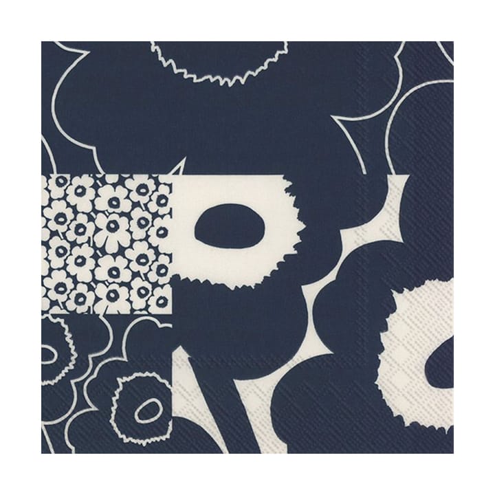 Kollaasi servett 33x33 cm 20-pack - Dark Blue - Marimekko