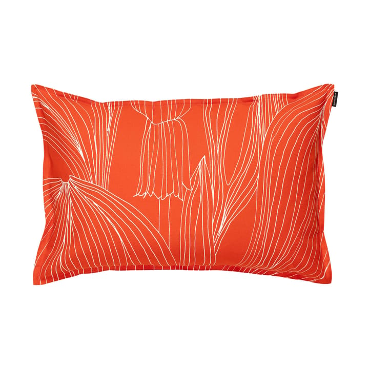 Kukat Puhkeavat kuddfodral 40x60 cm - Tomato red-white - Marimekko