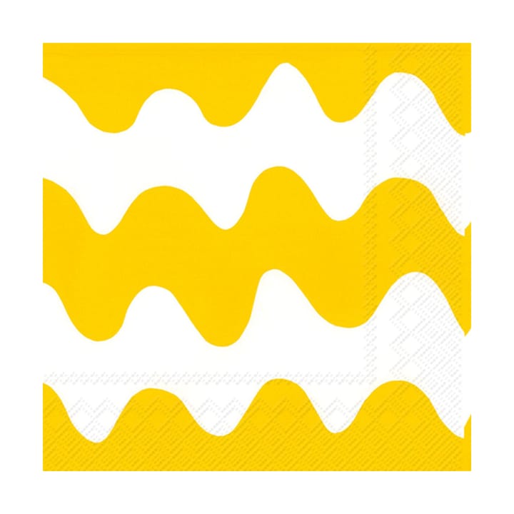 Lokki servett 33x33 cm 20-pack, Light yellow Marimekko