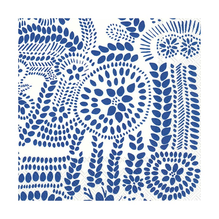 Näsiä servett 33x33 cm 20-pack, White-blue Marimekko