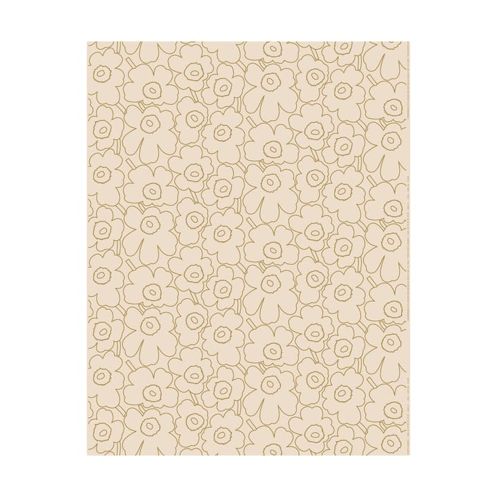 Pieni Piirto Unikko tyg bomull-linne - Linen-gold - Marimekko