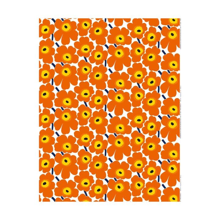 Pieni Unikko tyg bomull - Orange - Marimekko