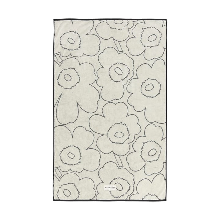 Piirto Unikko badhandduk 100x160 cm, Ivory-black Marimekko