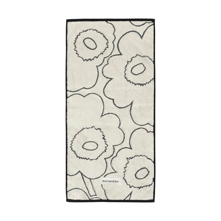 Piirto Unikko handduk 50x100 cm - Ivory-black - Marimekko