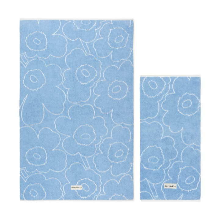 Piirto Unikko handduksset 2 delar - Blue - Marimekko