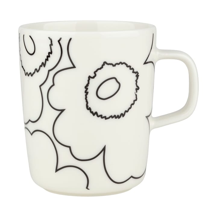 Piirto Unikko mugg 2,5 dl - White-black - Marimekko