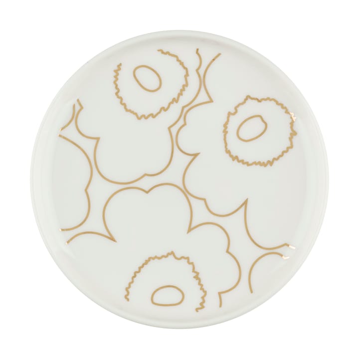 Piirto Unikko Oiva tallrik Ø13,5 cm - White-gold - Marimekko