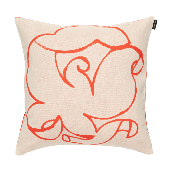 Pistilla kuddfodral 46x46 cm - Offwhite- tomato red - Marimekko