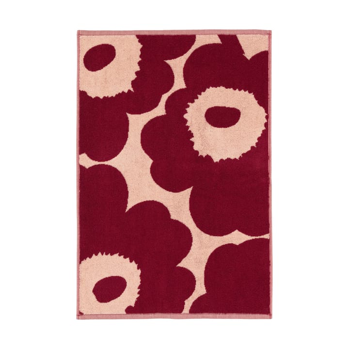 Unikko handduk 50x70 cm, Pink-dark cherry Marimekko