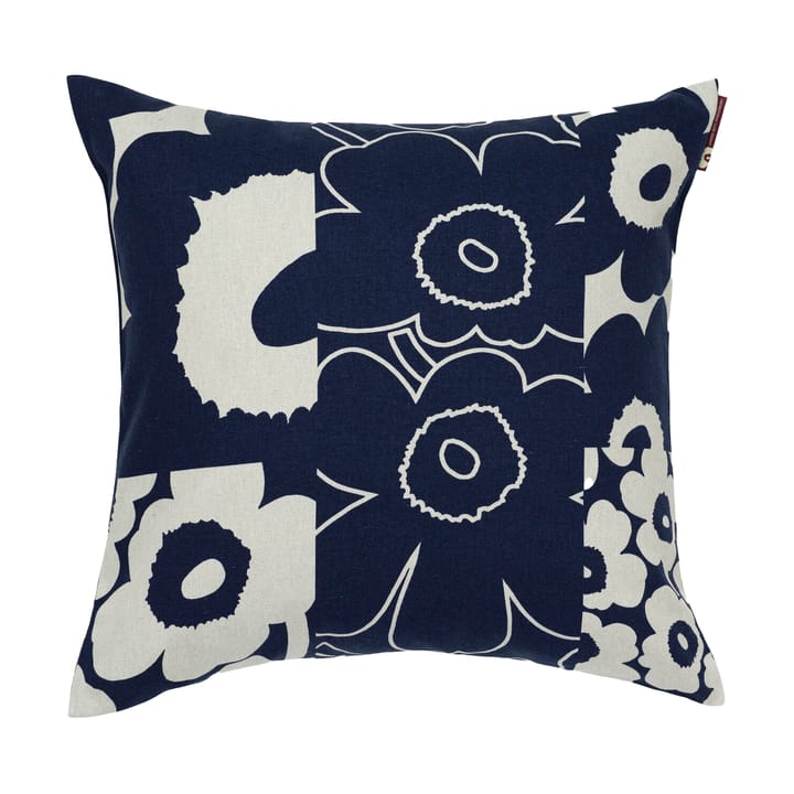 Unikko kollaasi kuddfodral 50x50 cm, Linen-dark blue Marimekko