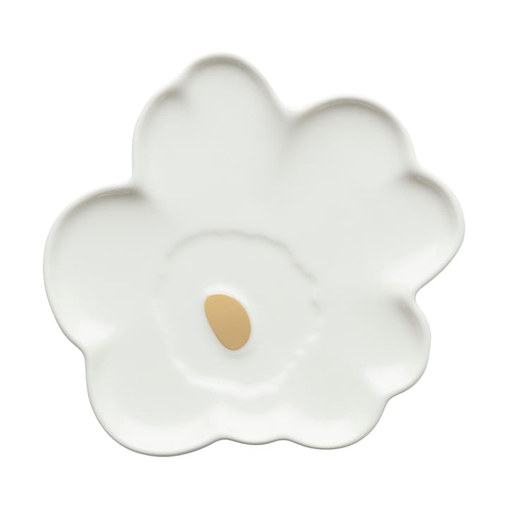 Unikko Shape fat 20 cm - White-gold - Marimekko