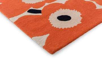 Unikko ullmatta - Orange Red, 140x200 cm - Marimekko