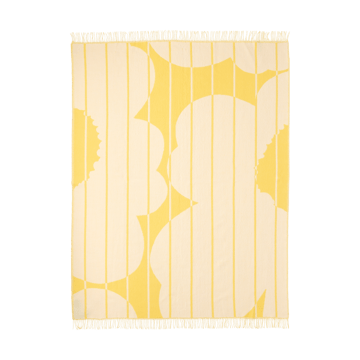 Vesi Unikko ullpläd 140x180 cm - Spring yellow-ecru - Marimekko