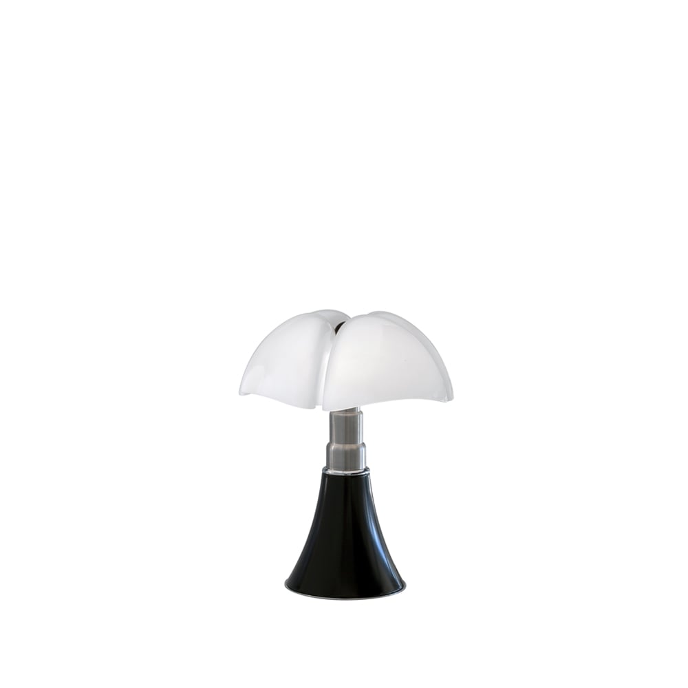 Martinelli Lucé Pipistrello Mini Battery bordslampa mörkbrun, vit skärm
