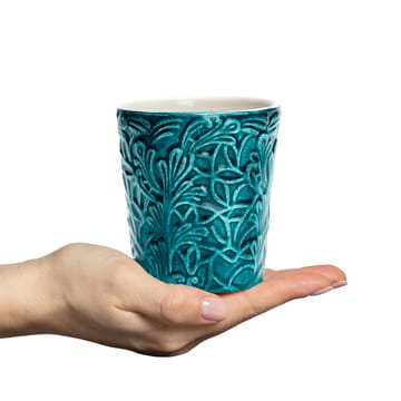 Lace mugg 30 cl - Ocean - Mateus