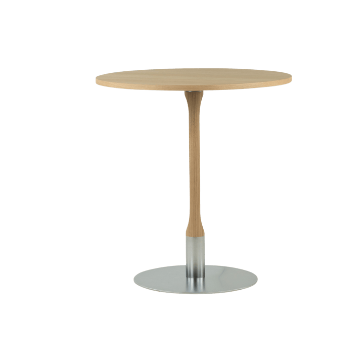 Rod cafébord ⌀70 cm - Vitpigmenterad mattlackad ek - Mavis