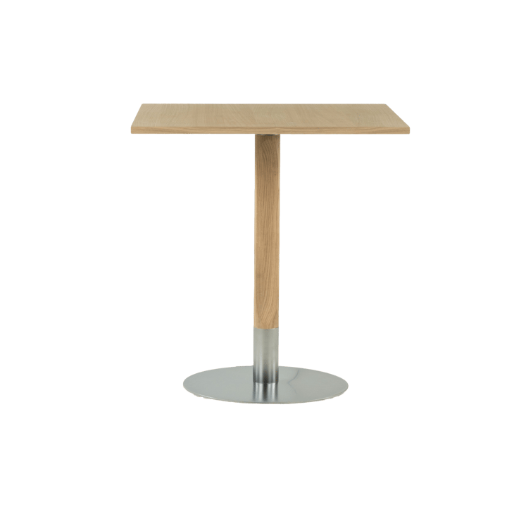 Rod cafébord 70x70 cm - Vitpigmenterad mattlackad ek - Mavis