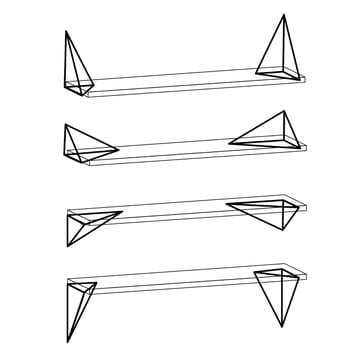 Pythagoras Brackets 2-pack - mässing - Maze