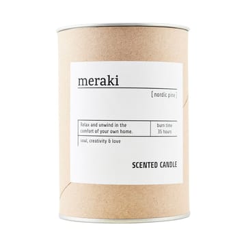 Meraki doftljus brunt glas 35 timmar - Nordic pine - Meraki