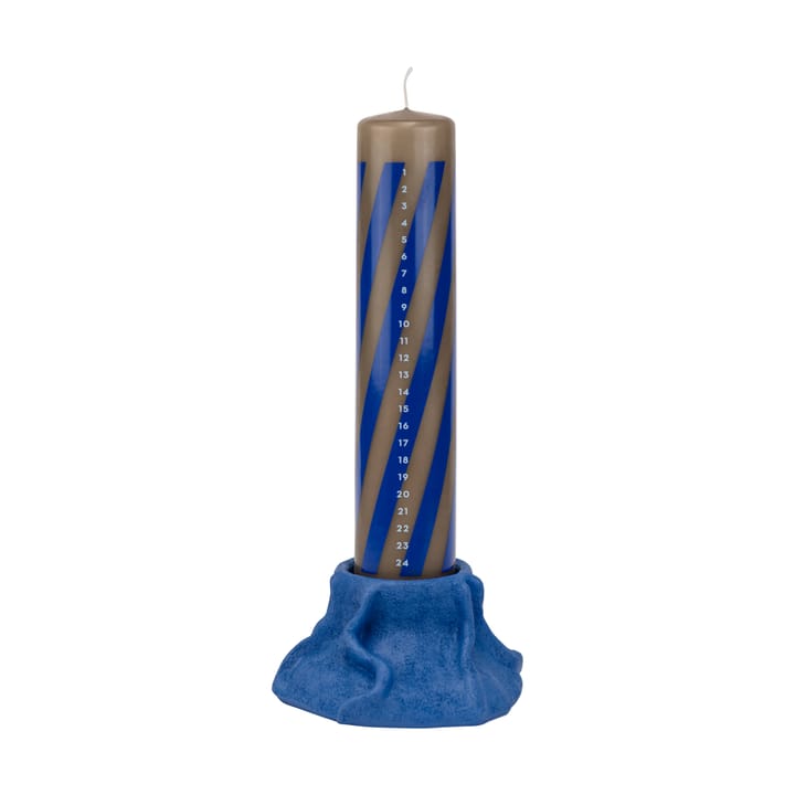 Art Piece lava ljusstake Ø12,5 cm, Cobalt Mette Ditmer