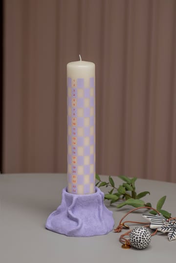 Art Piece lava ljusstake Ø12,5 cm - Light lilac - Mette Ditmer