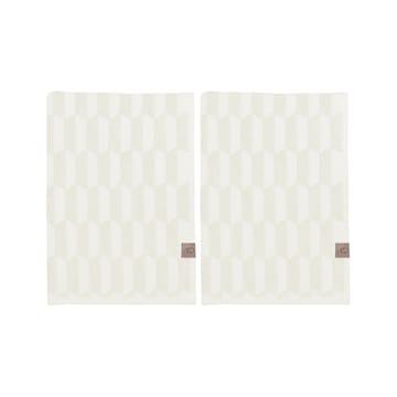 Geo gästhandduk 2-pack - Off white - Mette Ditmer