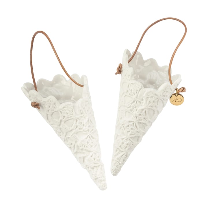 Lace julstrut 2-pack - Off-white - Mette Ditmer