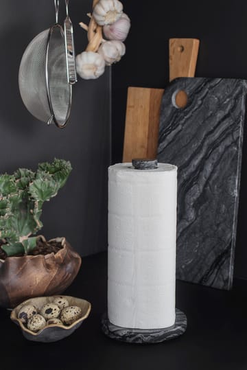 Marble hushållspappershållare - Black-grey - Mette Ditmer