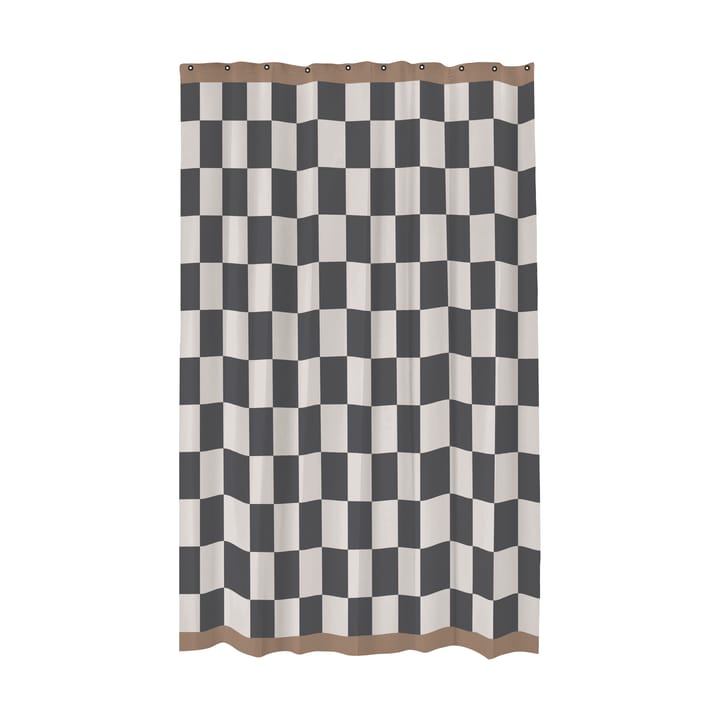 Retro duschdraperi 150x200 cm - Dark grey - Mette Ditmer