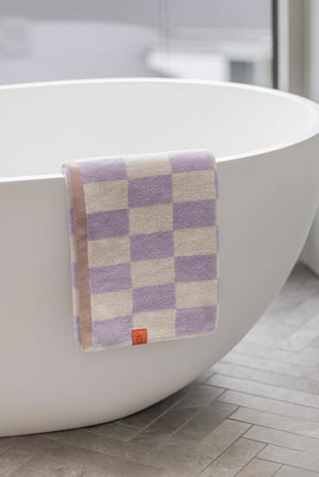 Retro handduk 70x133 cm - Lilac - Mette Ditmer