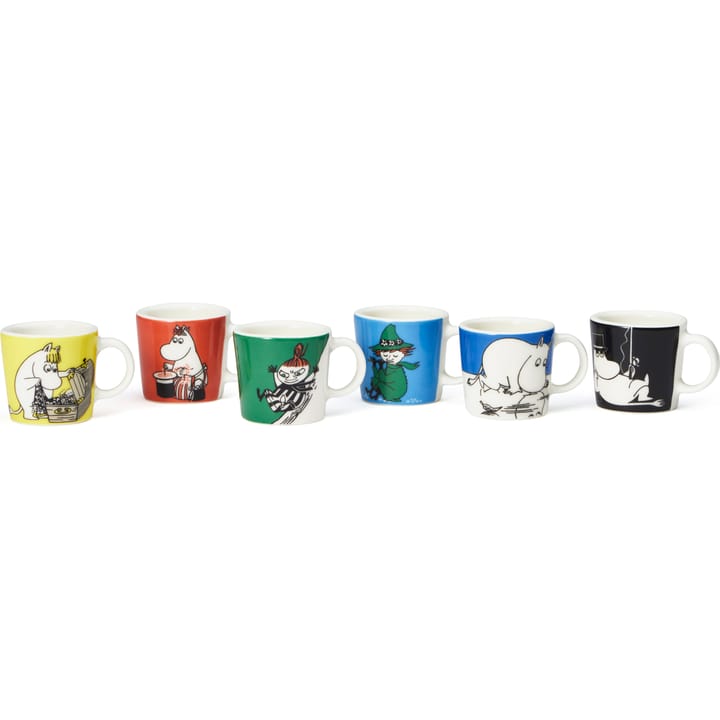 Mumin minimuggar 6-pack Första classic - Multi - Moomin Arabia