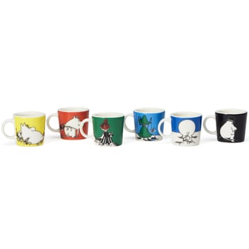 Mumin minimuggar 6-pack Första classic - Multi - Moomin Arabia