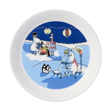 Mumin tallrik Segling & Vinterbrasa 2 delar - 19 cm - Moomin Arabia