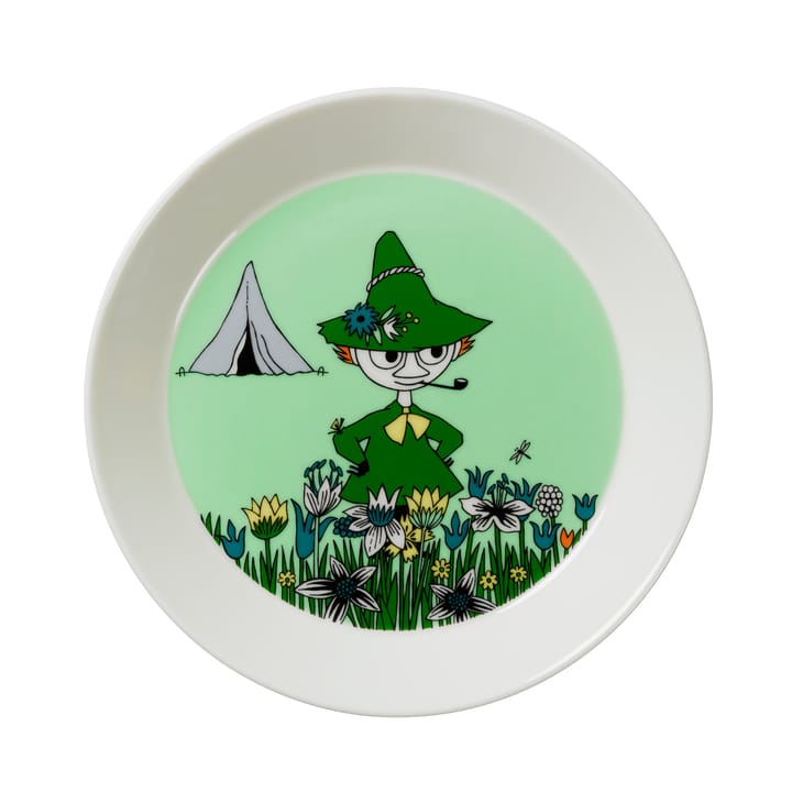 Snusmumriken tallrik - grön - Moomin Arabia