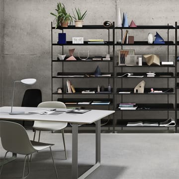 70/70 matbord 170x85 cm - Grey linoleum-Plywood-Grey - Muuto