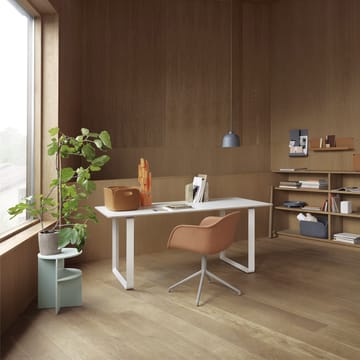 70/70 matbord 170x85 cm - Grey linoleum-Plywood-Grey - Muuto