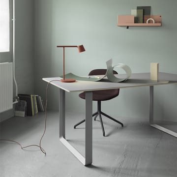 70/70 matbord 170x85 cm - Grey linoleum-Plywood-Grey - Muuto